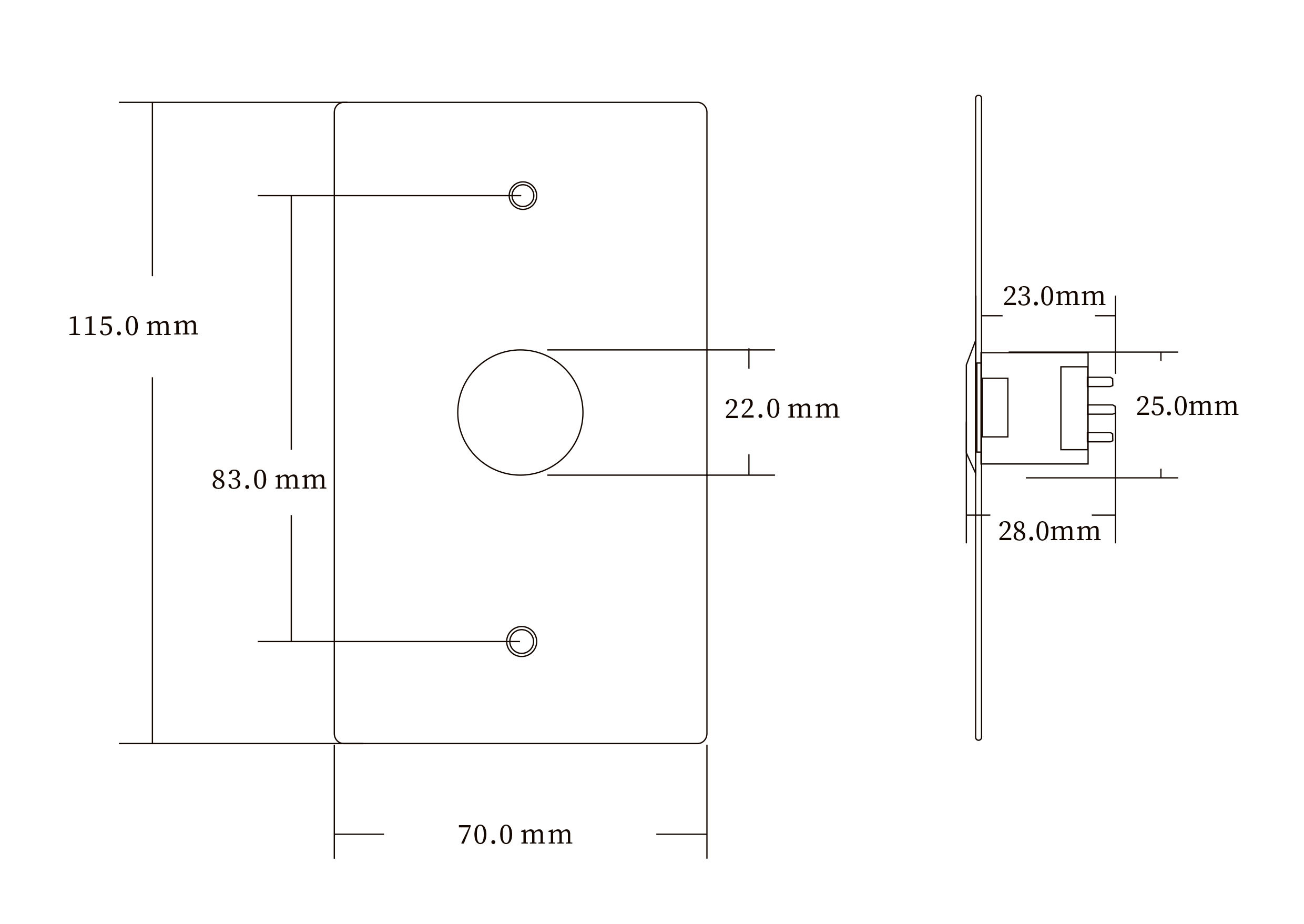 Stainless steel Push To Release Button Customised Sign Super Contact Area