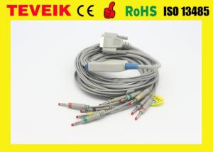 Quality Medical Teveik Factory Price Nihon Kohden BJ-901D 10 Leadwires DB 15pin ECG/ EKG Cable, Banana 4.0 wholesale