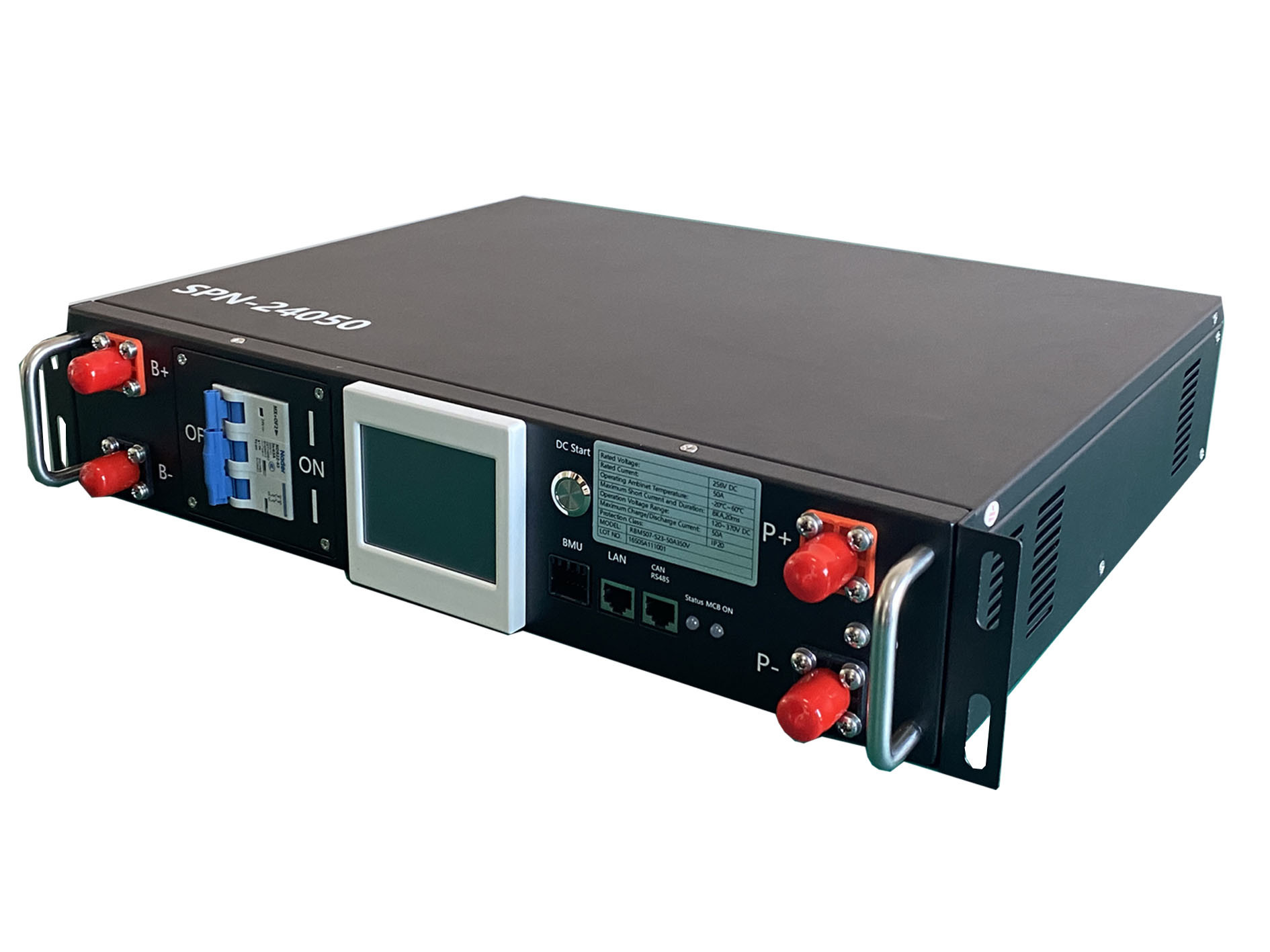 144V/45S high voltage BMS(HV BMS) 50 Amp 2U Battery Management System For Energy Storage
