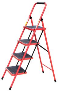Quality Non Insulated Red 0.89m Steel Step Ladder wholesale