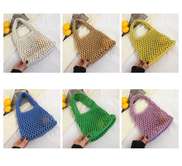 Advantageous Mix Models Travel Beach Fishing Net Handbag Woven Shoulder Bag