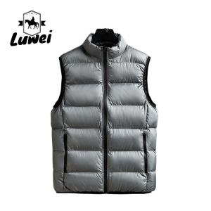 Quality Cotton Cold Weather Vest Zipper Utility Oversized Slim Fit Outerwear wholesale