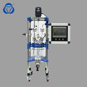 Quality Double Jacketed Glass Reactor , Lab Glass Reactor For Alcohol Distillation wholesale