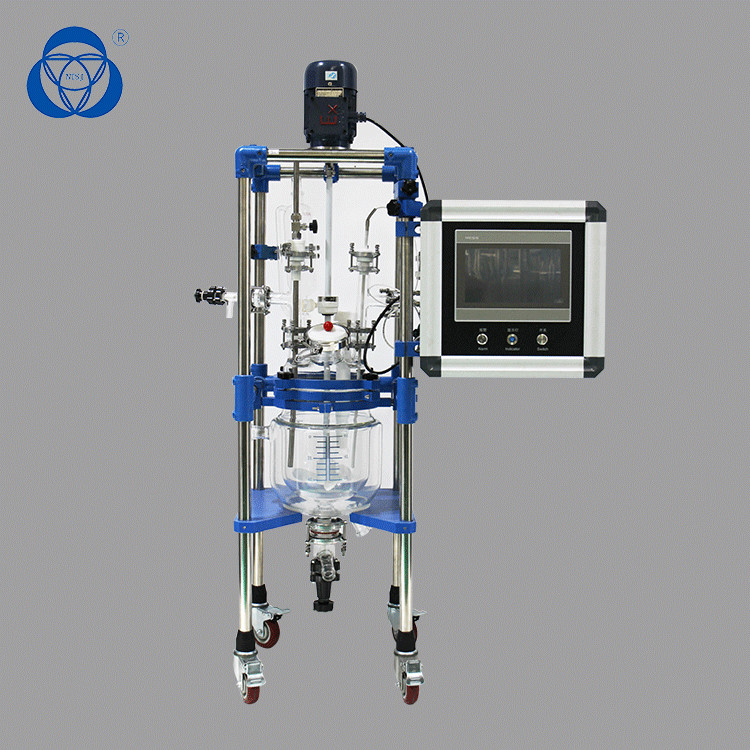20L 50L 100L 200L Jacketed Lab Glass Reactor For Alcohol Distillation