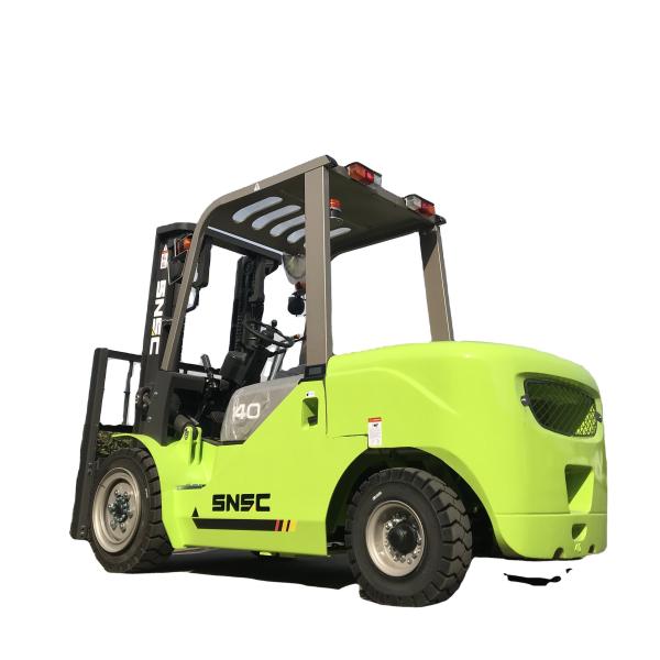 3.5 Ton 3000kg Triple Mast Diesel Forklift Off Road 4X4 Wheel Loader for Home on