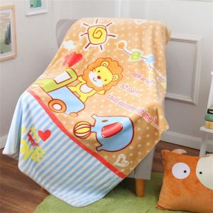 Quality Cute Screen Printed Blanket / Flannel Kids Throw Blanket High Warmth Retention wholesale