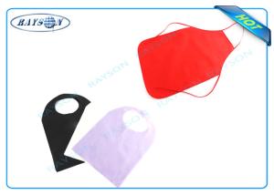 Quality Colorful Disposable Bib and Apron PP Spunbond Non Woven For Household , Medical wholesale