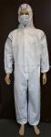Supply Green Hooded Microporous Disposable Coverall with Back SMS Panel Seasonal