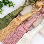 Kitchen Curtain Track Accessories Hanging Ball Polyester Tassel Curtain Binding