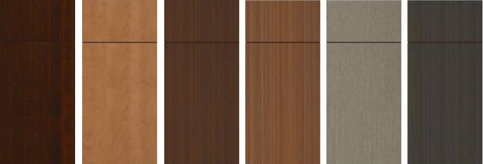 Lacquer Surface Treatment Wooden Cabinets for Customized Veneer Color Kitchen Furniture