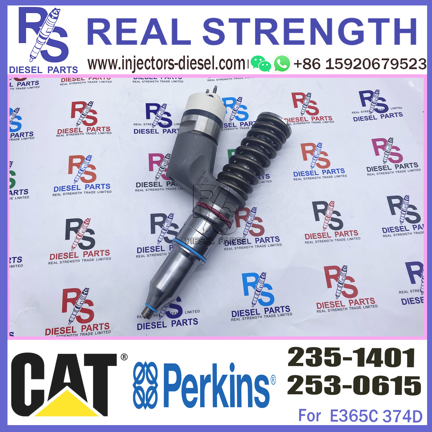 Diesel engine fuel injector 235-1401 excavator C11 C13 diesel engine spare parts 235-1401