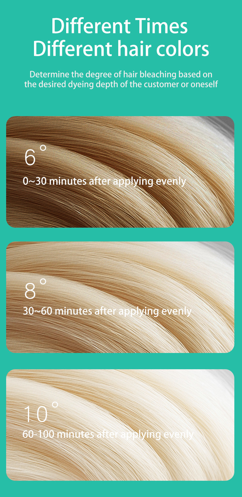 9 Levels Hair Bleaching Powder For Professional Hair Dye No Harmful To Hair