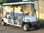 Electric Steel Lithium Golf Cart Buggy 30 Mph 3.5KW 60V White Custom