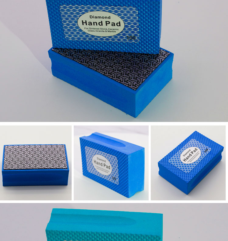 Electroplated Sponge Diamond Hand Polishing Sanding Block Pads For Marble Granite Ceramic Tile