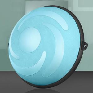 Quality Sky Blue Half Yoga Ball With Handles , Pilates Half Ball Customized Logo wholesale