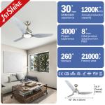 230V DC Plastic Ceiling Fan 64 Inch Kitchen Ceiling Exhaust Fans