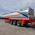 3-Axle Original Factory Axle 12R20 Tires 45000L Mechanical Suspension Crude Oil