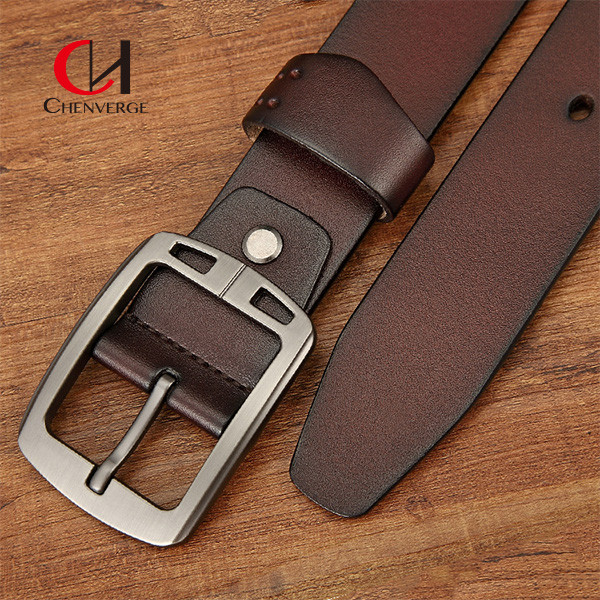 124cm Length Genuine Leather Belt Classic Timeless Look