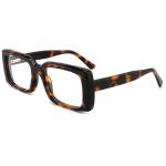 Square Small Acetate Fiber Frame Glasses Men Women Optical Resin Ac Lens
