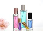Clear Fancy Perfume Bottles , Square Shaped Empty Perfume Spray Bottles