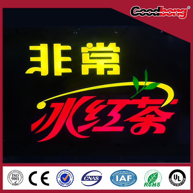 edge light acrylic LED channel letter signs