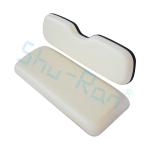 White Golf Cart Rear Seat Cushion Easy To Install Durable For Club Car EZGO YMH