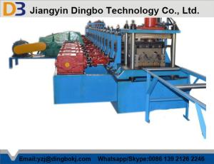Quality Heavy Duty Gear Box Guardrail Roll Forming Machine With Hydraulic Post Cutting wholesale