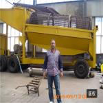 alluvial gold washing machine screen trommel processing plant mobile gold mining