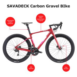 Quality Hydraulic Disc Specialized Carbon Gravel Bike with KMC 110L Chain wholesale