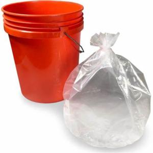 Quality LDPE Plastic Drum Liner Bags Flexible Round Bottom Side Gusset Type wholesale