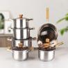 Buy cheap Factory Wholesale Different Size Cookware Set Custom Pots Wholesale 12pcs from wholesalers