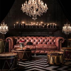 Quality Kd Commercial Furniture 3 Seater Club Lounge Sofa Antique Luxury Vip wholesale