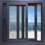 Wood Grain Aluminum Metal Frame Casement Windows Thermal Break