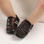 Hot sale PU Leather soft bottom casual boyoutdoor sneaker mesh baby shoes