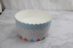 Round Flower Shaped Easy Tear Off Muffin Paper Loaf Baking Pans