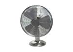 Brushed Metal Nickel Oscillating Desk Fan For Home & Office Strong Wind