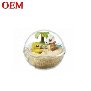 Quality Custom Mini Cartoon Character Capsule Figure Egg Plastic Cute Toy Made PVC Toy Capsule wholesale