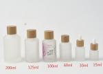 Professional Frosted Glass Containers Cosmetic Bottles And Jars 30ml 50ml 60ml
