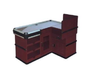 Quality Electrical Supermarket Checkout Counter Custom Retail Counters With Coaming wholesale