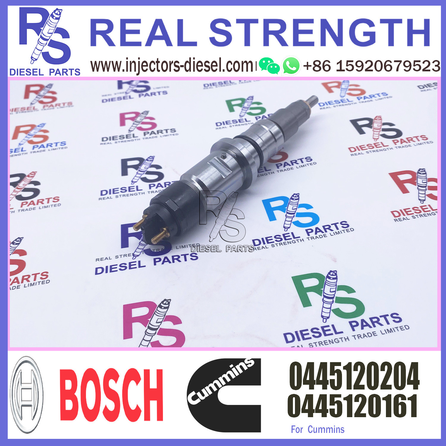 Hot sale Diesel Fuel injector Common Rail Injector 0445120161 0445120204 for Cummins Engine for Dodge