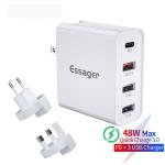 Essager 2021 Earl High-quality Essager 48W PD Charger 4 Port Wall Charger QC3.0