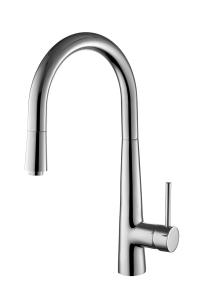 Quality Polished Commercial Sink Mixer Tap / Brass Kitchen Basin Water Tap , wholesale