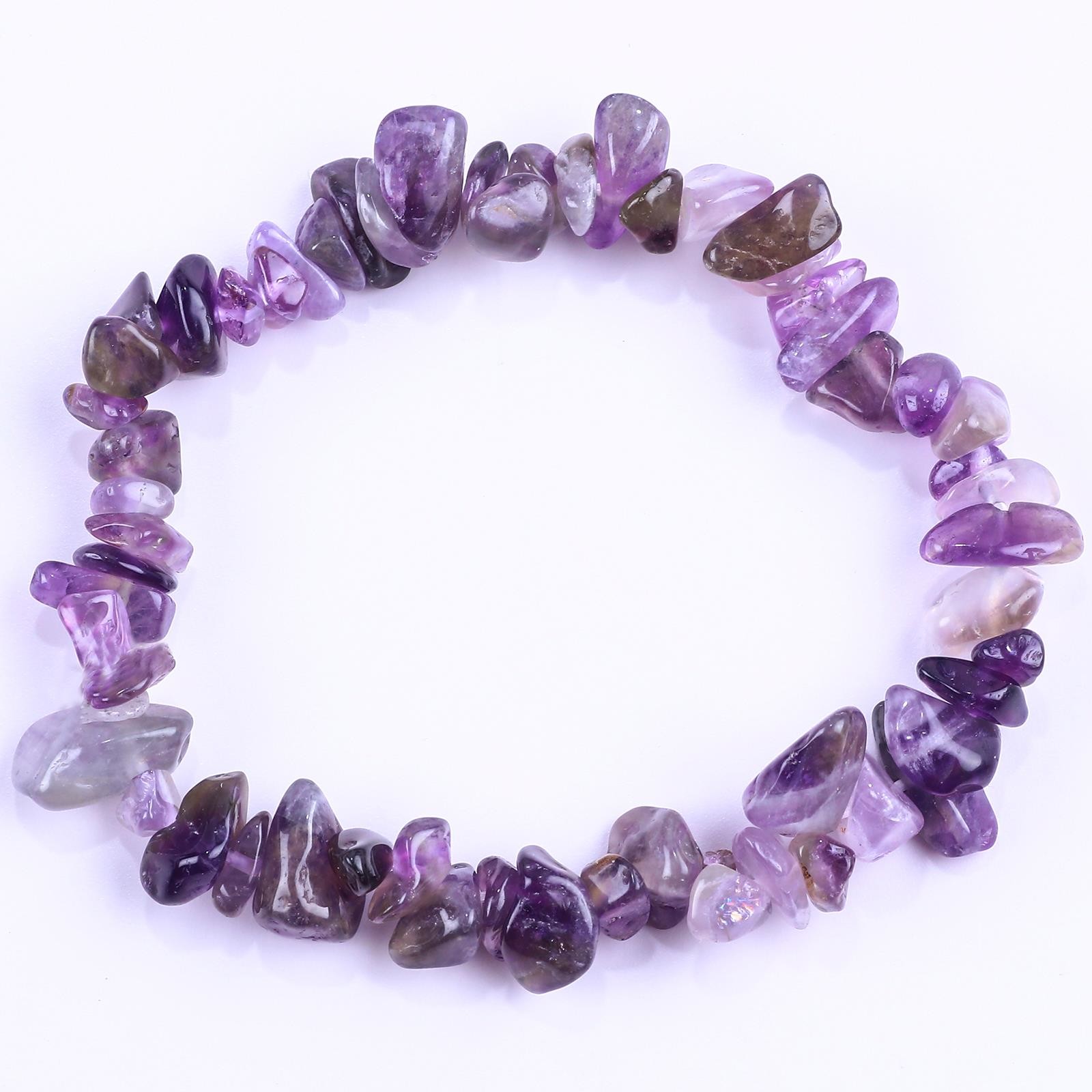 Irregular Chip Gravel Healing Energy Chakra Natural Stone Bracelet OEM ODM
