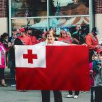 100% Polyester Tonga National Flag Single / Double Sided Printing 3x5Ft