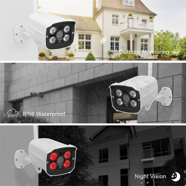 4/8 Channel Security Smart Home 1080P NVR Wireless CCTV Camera System With Google Alexa