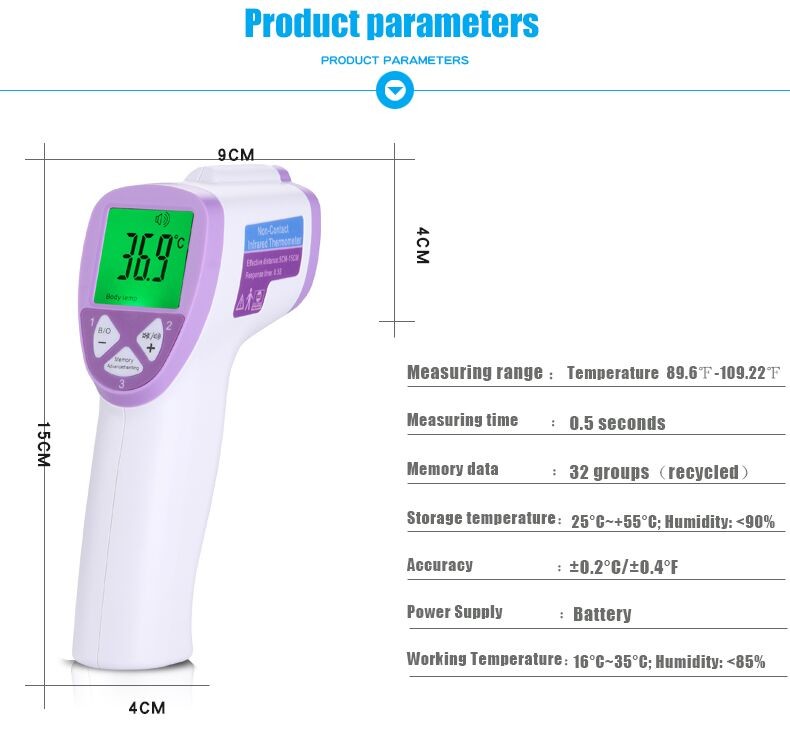 Contactless Fever Temperature Thermometer