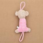 Bite Resistance Plush Pet Toys Cotton Material Printing Logo 44 * 17CM 125G