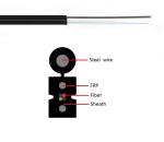 GJYXFCH 4 Fibers FTTH Indoor Outdoor FRP Strength Member Optic Drop Cable