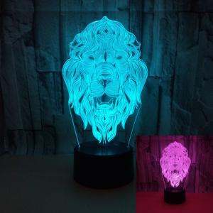 Quality Custom picture memento Lion child animal 3D night Lights Colorful Vision LED Gift Decoration Atmosphere Table Lamp wholesale