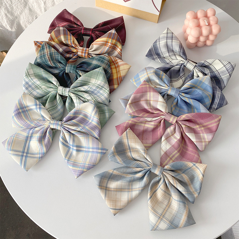 Jk Fabric Big Bow Hairpin Korea Ins Net Red Headdress Japanese Girl Super Fairy Head Hairpin Hair Accessory